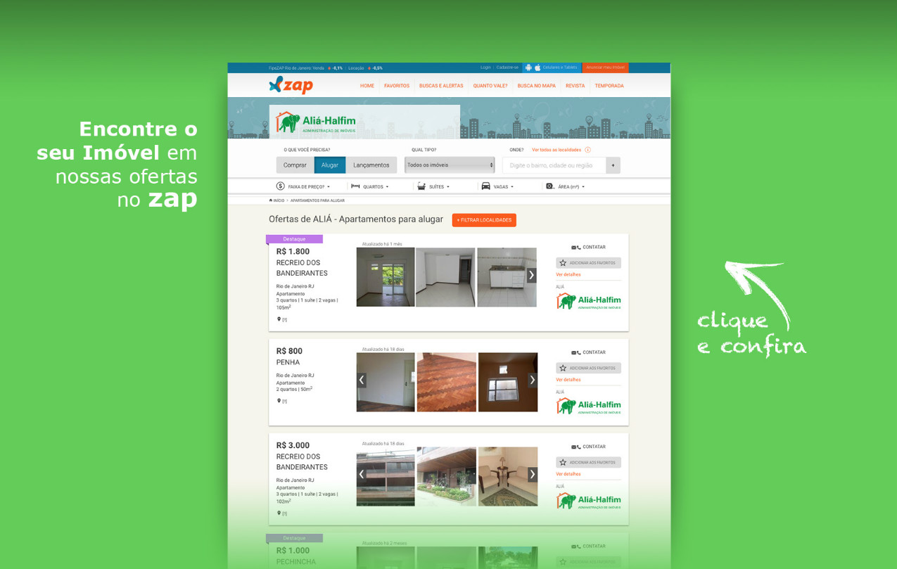 Confira nossas ofertas no Zap Imóveis